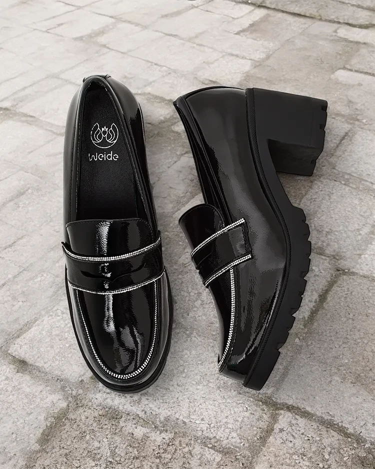 Resti Ladies&#039; patent leather loafers Befies