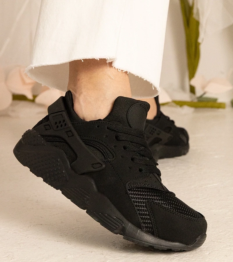 marka niezdefiniowana Black women's sporty sneakers Narobi