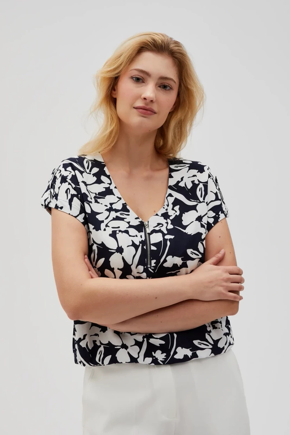 Marisse Women&#039;s Shirt L-Ko-4618 Navy