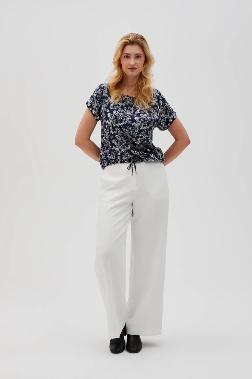 Marisse Women&#039;s Shirt L-Ko-4628 Navy