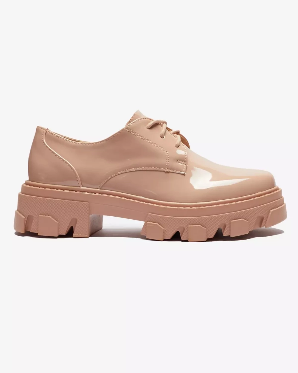 Resti Pink lacquered women's half shoes Delgor- Footwear