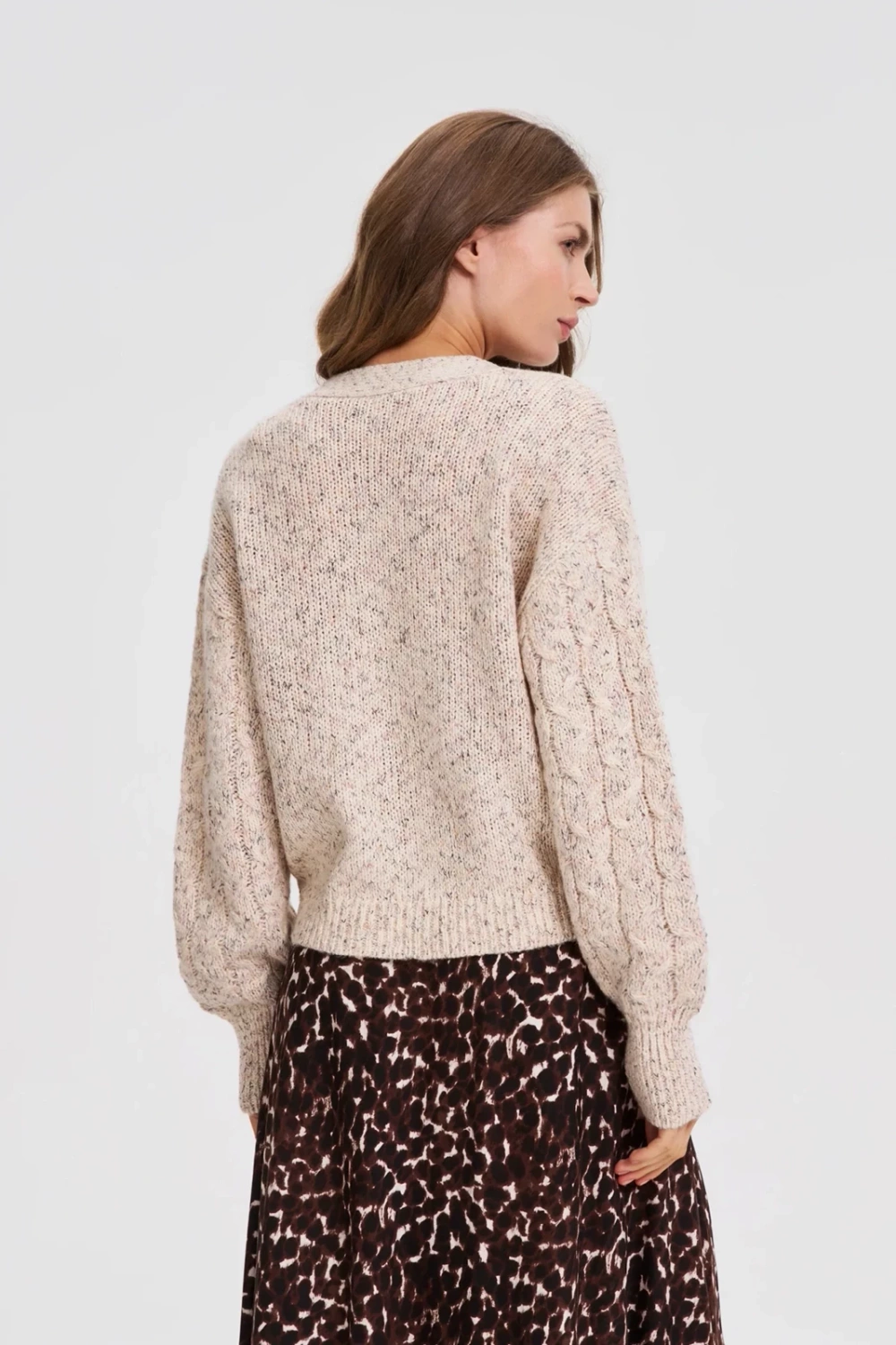 Marisse WOMEN'S SWEATER Z-SW-4802 L.BEIGE MEL