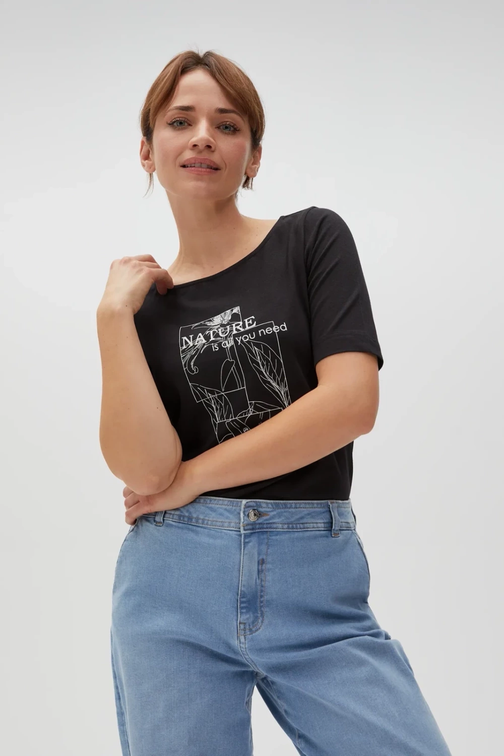 Marisse Women&#039;s T-Shirt L-Ts-4610 Black