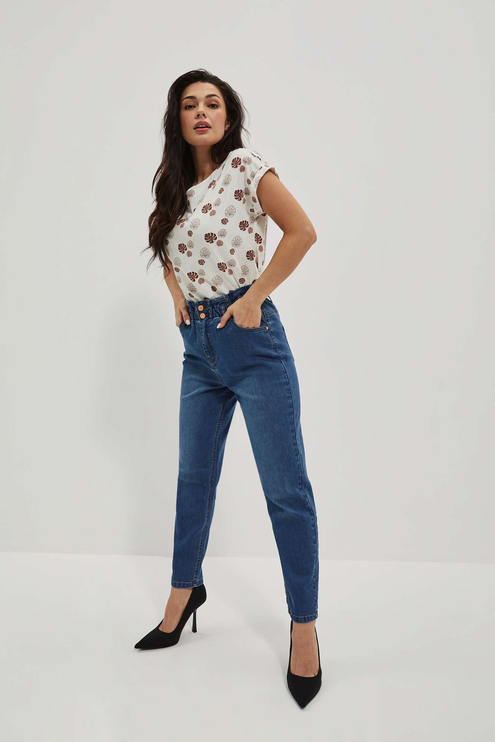 WOMEN'S JEANS L-JE-4015 D.Blue