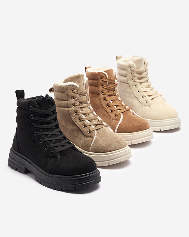 Resti Women&#039;s insulated trapper boots in black colozre Tivica - Footwear