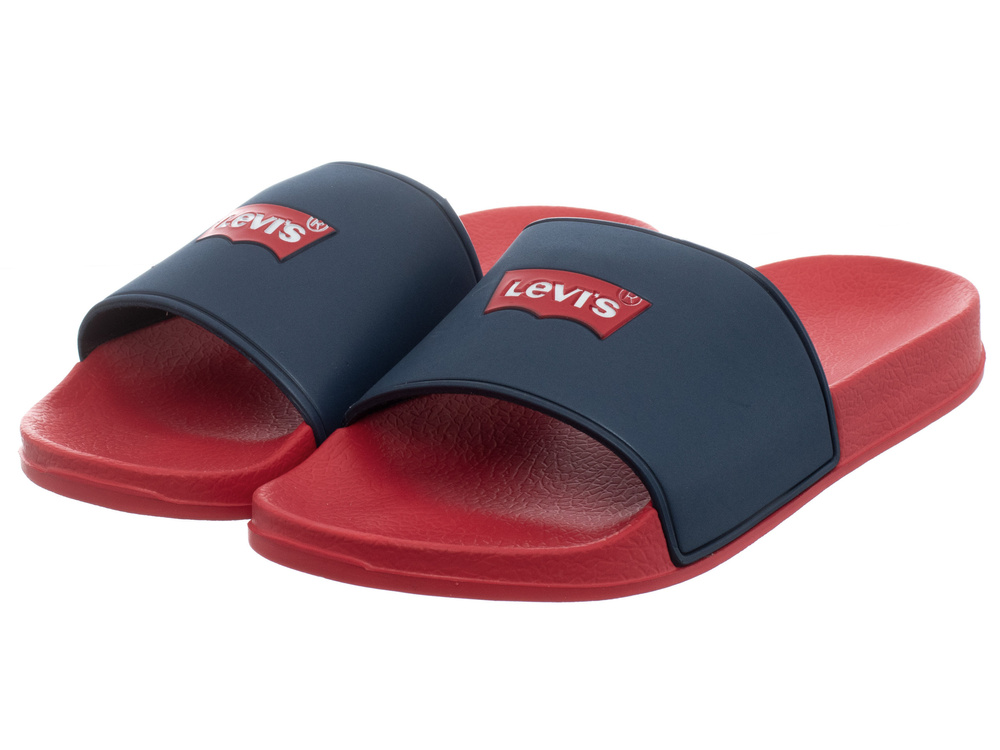 Дамски джапанки Levi's - тъмночервени