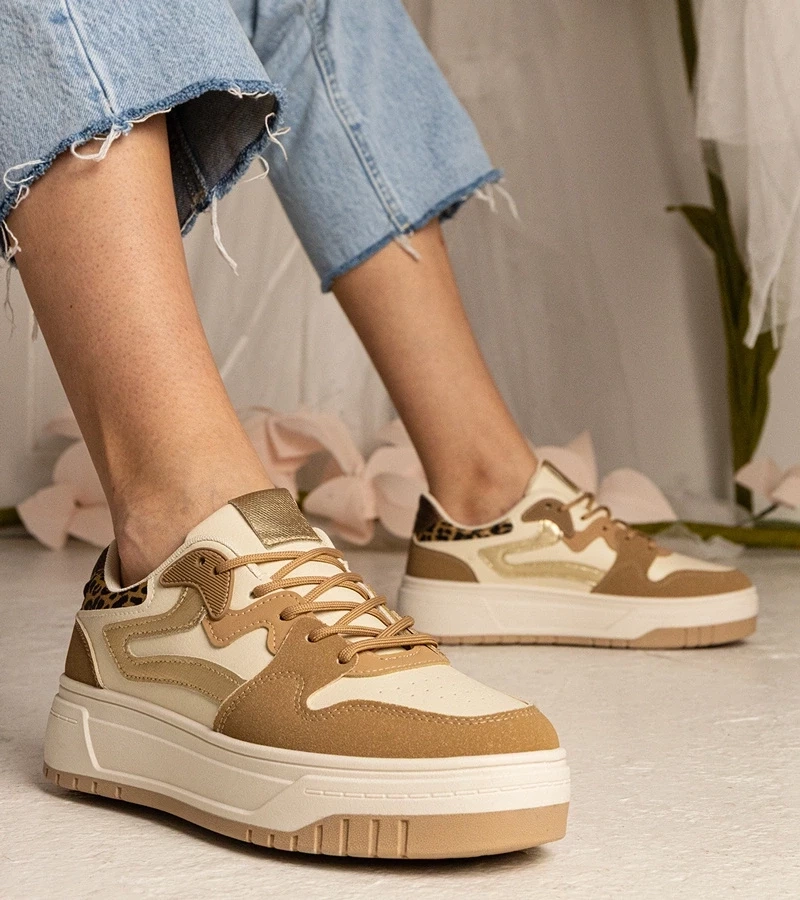 Gemre Adidași sportivi bej pentru femei Seisha