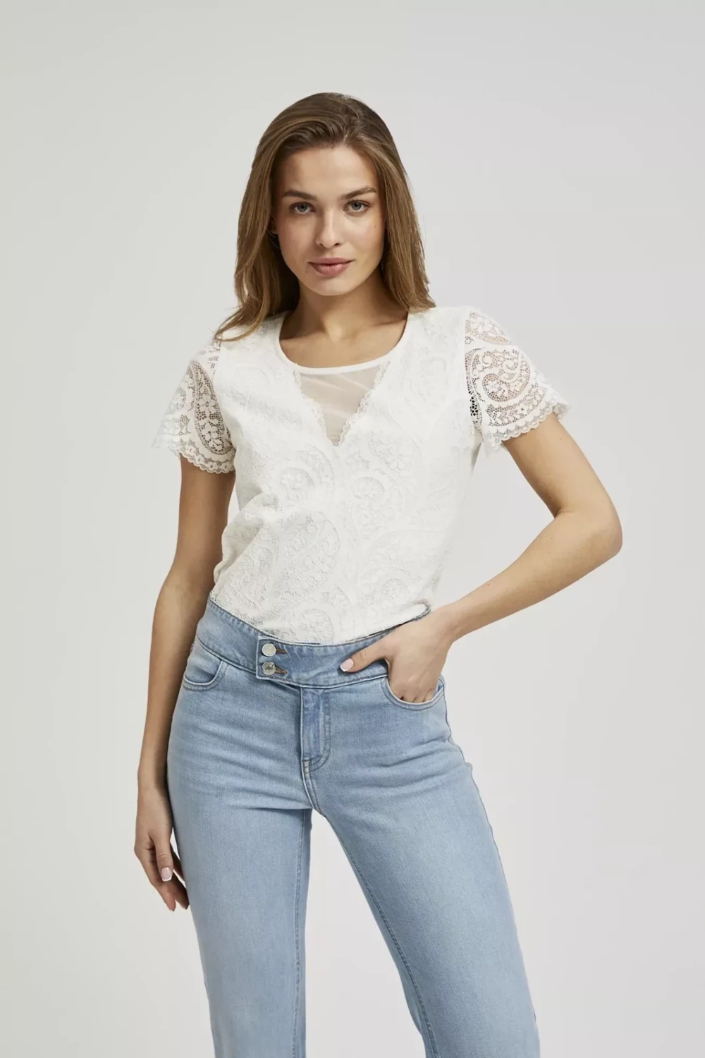 Marisse Women&#039;s Blouse L-Ts-4349 Off White