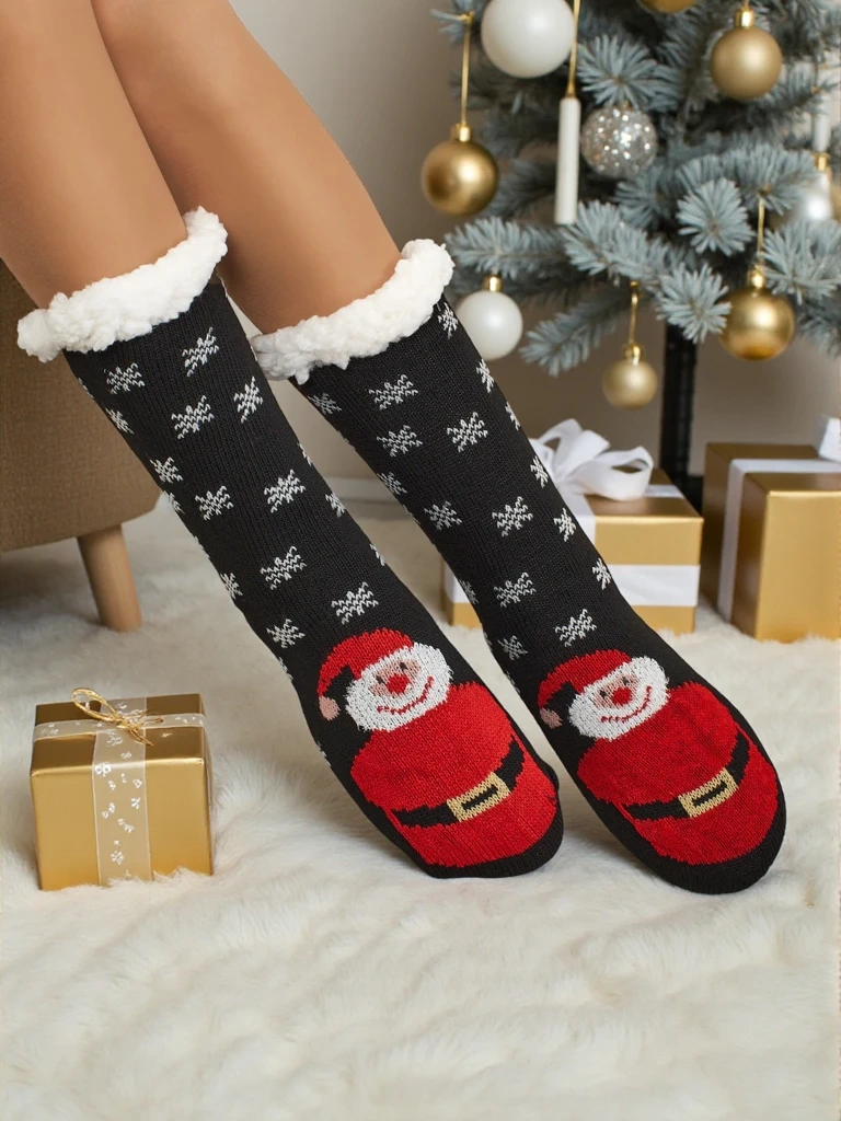 Vianočné ponožky s motívom Santa Clausa