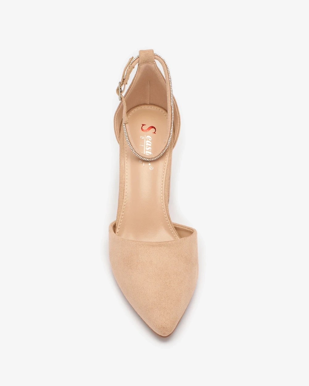 Resti Light brown women&#039;s pumps with zircons Britica