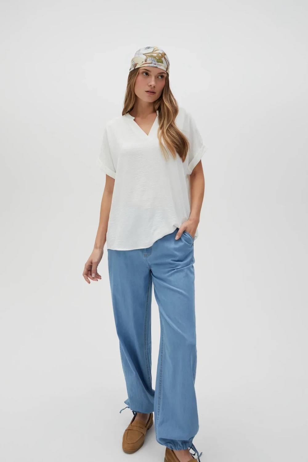 Marisse Women's Shirt L-Ko-4623 Off White