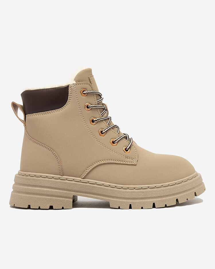 Resti Gray-brown women&#039;s insulated trapper boots Radoras