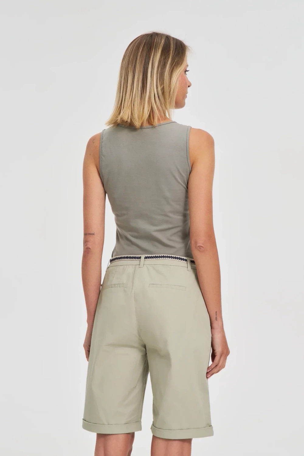 Marisse Plain Olive Top