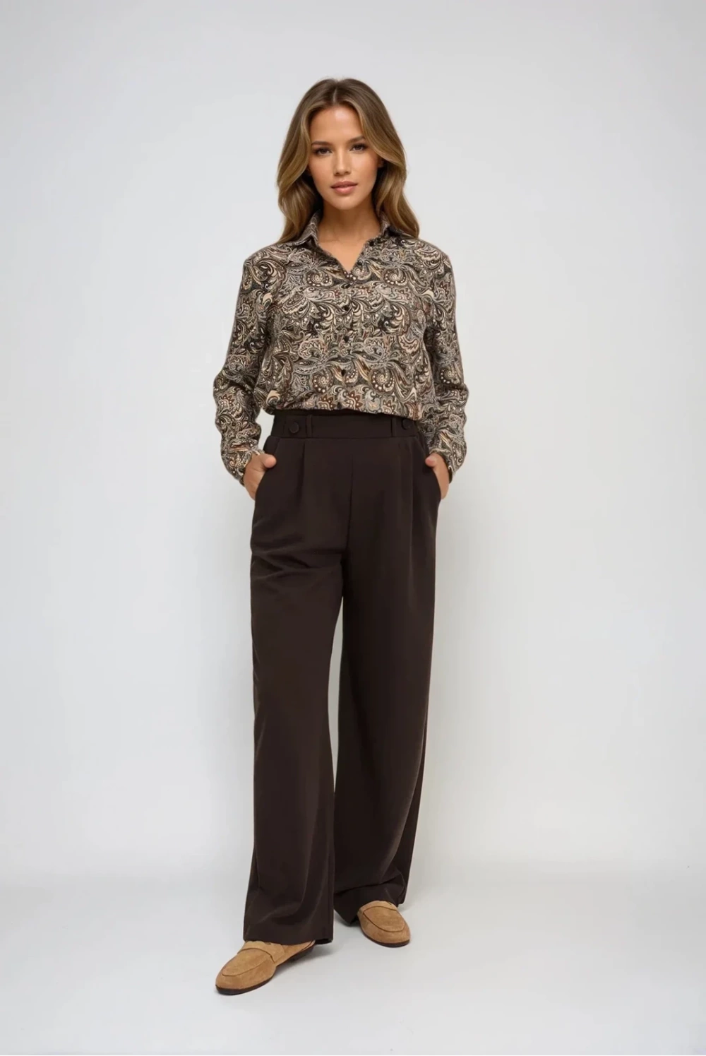 Marisse WOMEN'S SHIRT Z-KO-4806 CAMEL