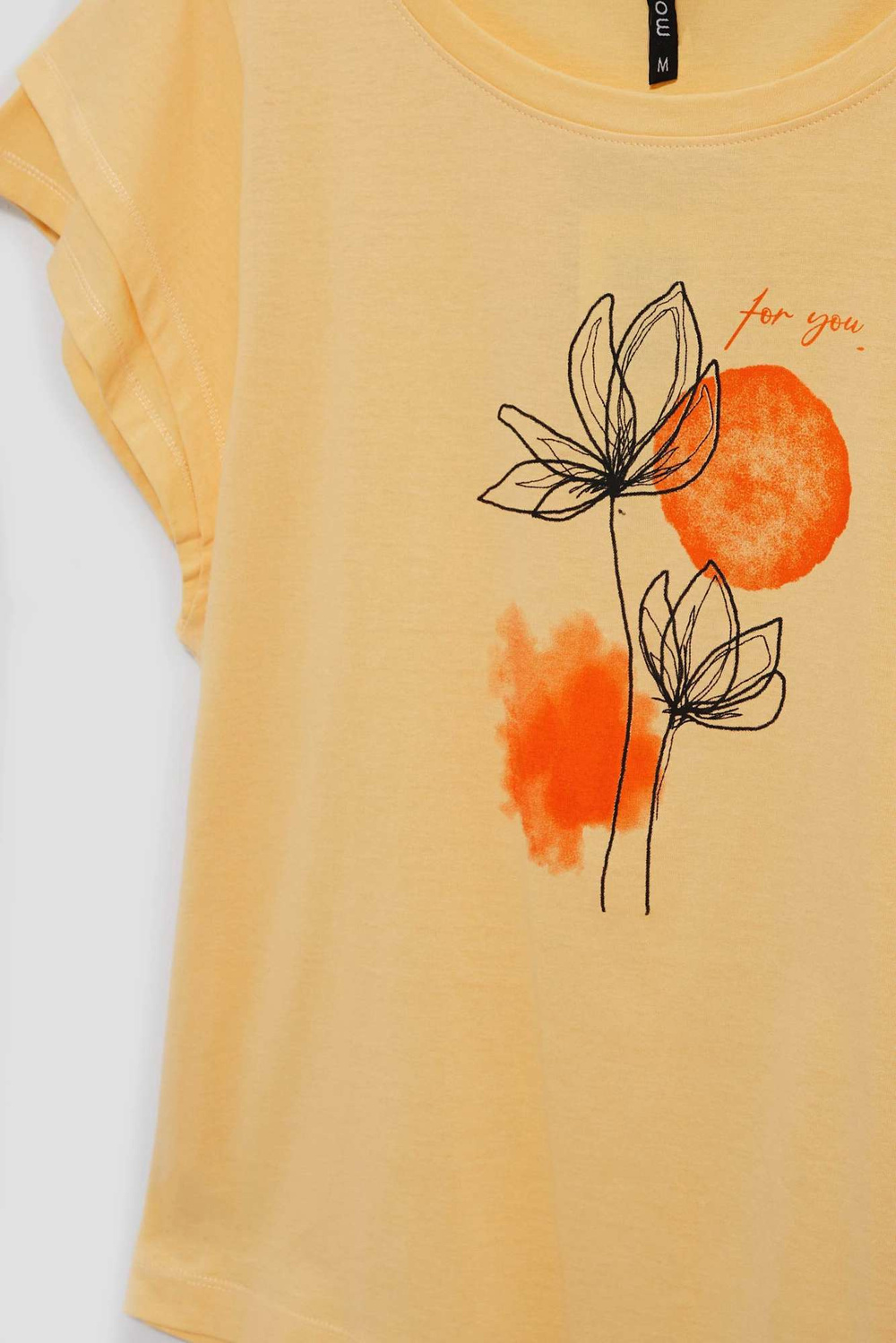 WOMEN'S T-SHIRT L-TS-4077 VANILLA