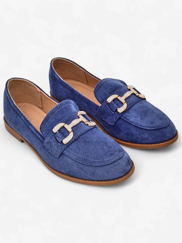 Resti Elegant women's moccasins with a rhinestone decoration Zante