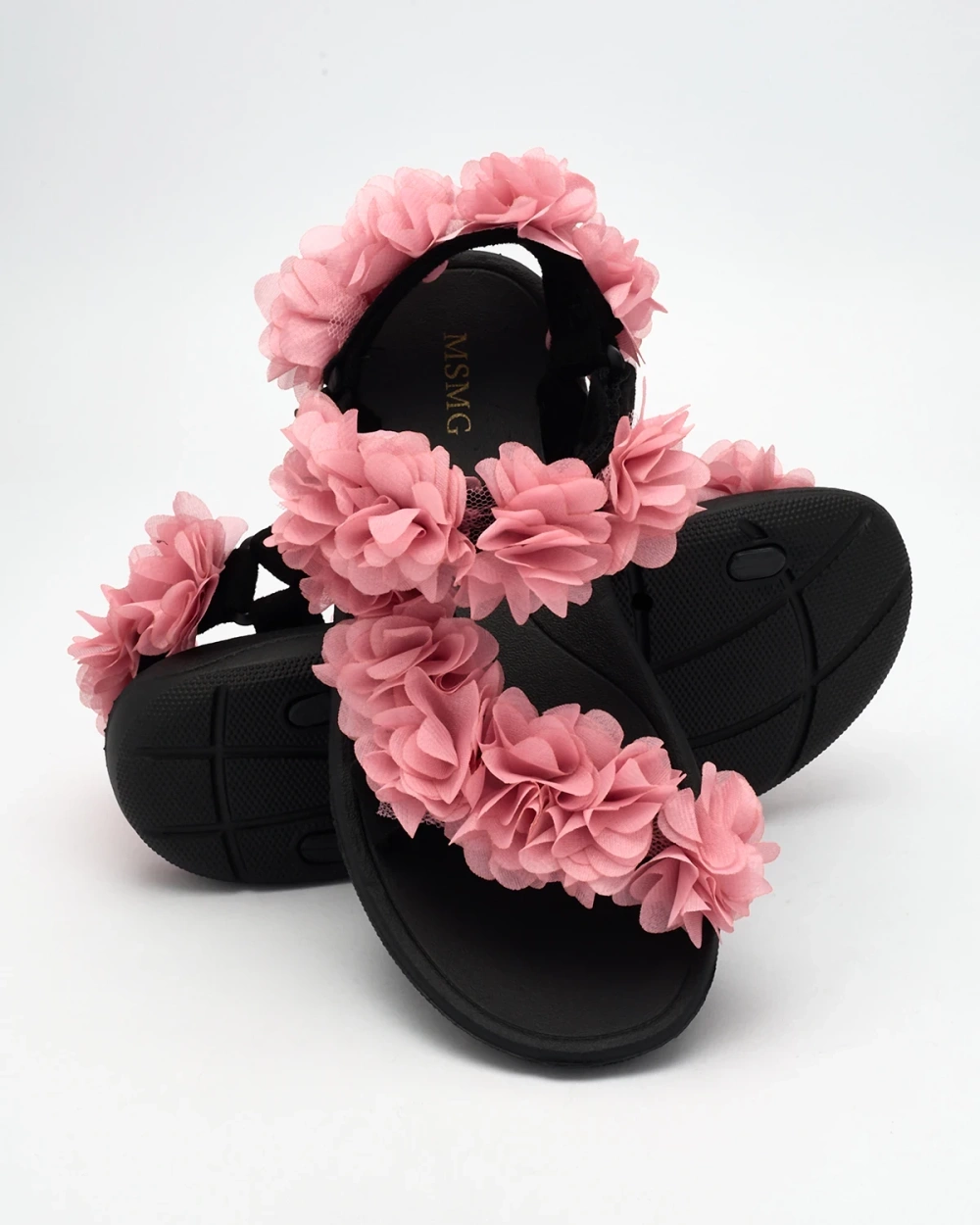 Resti Pink women&#039;s sandals with flowers Alferroy