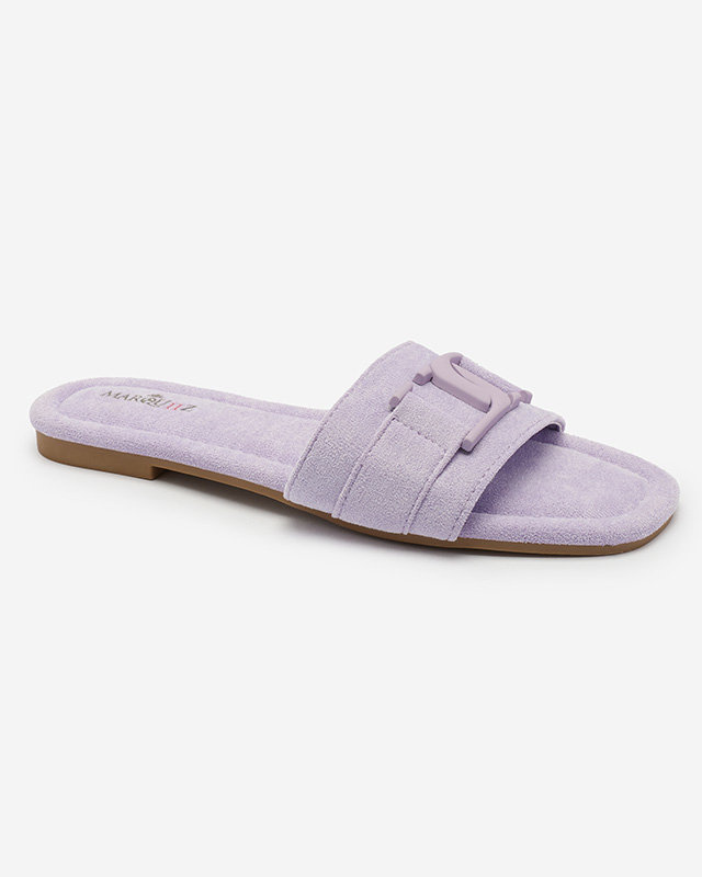 Resti Royalfashion Purple women&#039;s flip-flops with buckle Rydr