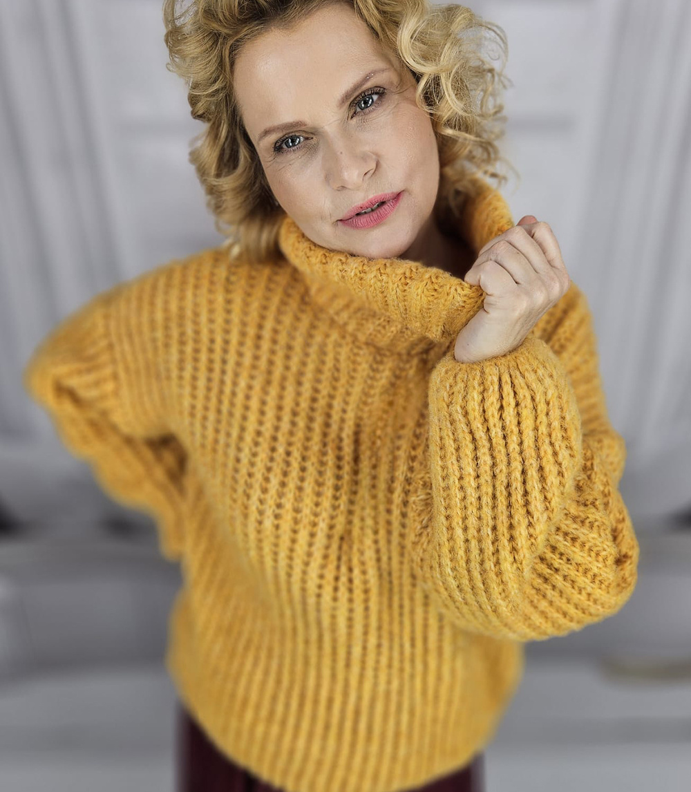 Pri Warm women's turtleneck sweater oversize thick weave nice soft LAPONIA