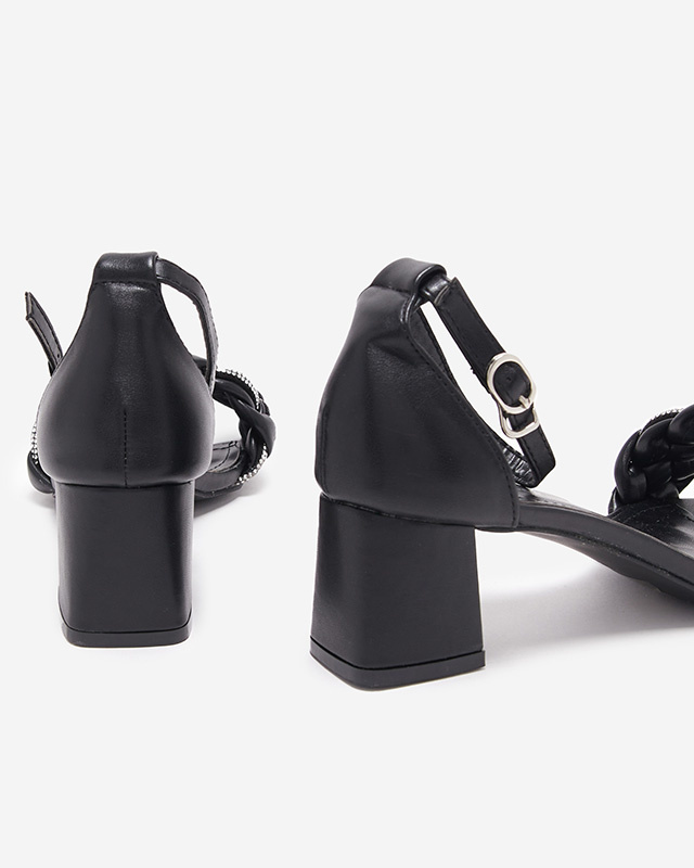 Resti Black women&#039;s sandals on the post Marienka - Footwear