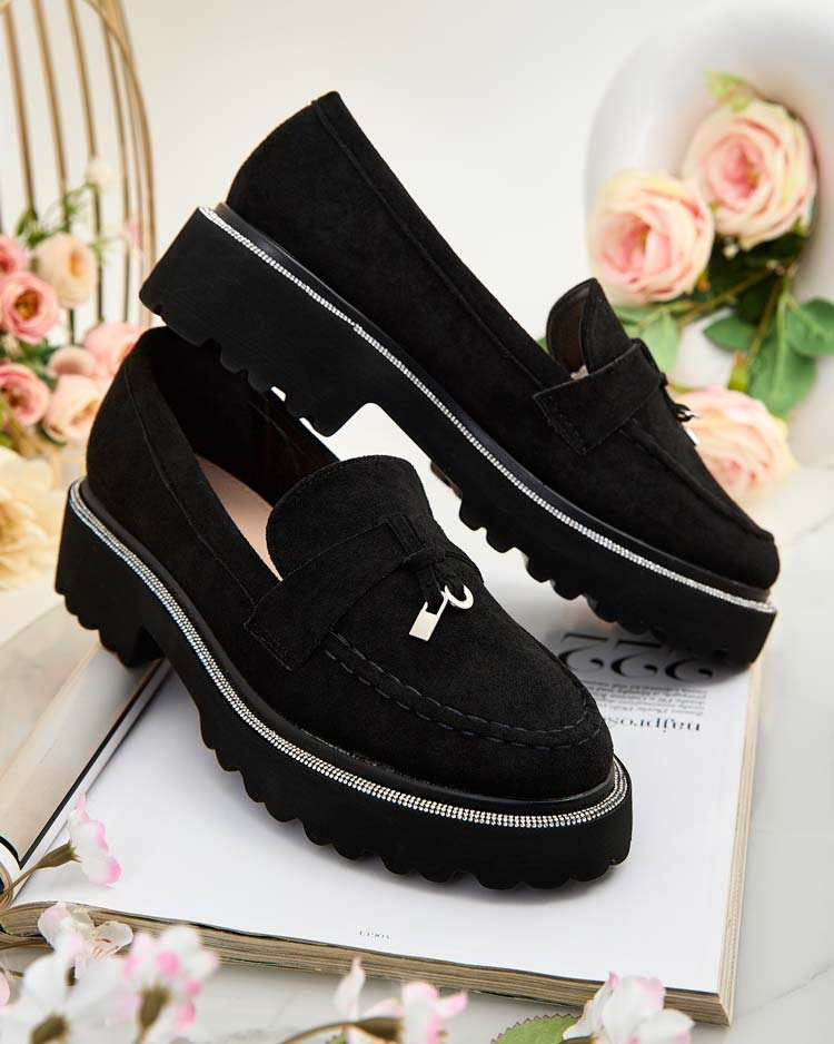 Resti Women&#039;s moccasins with zircons Ali