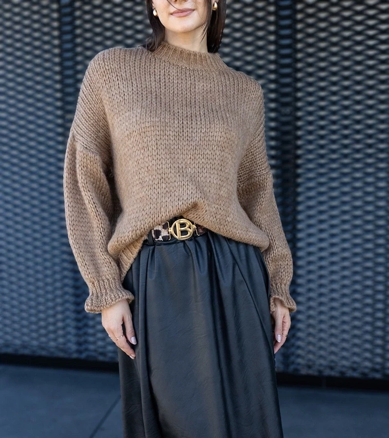 UR/CEO Bronze asymmetrical sweater Castia