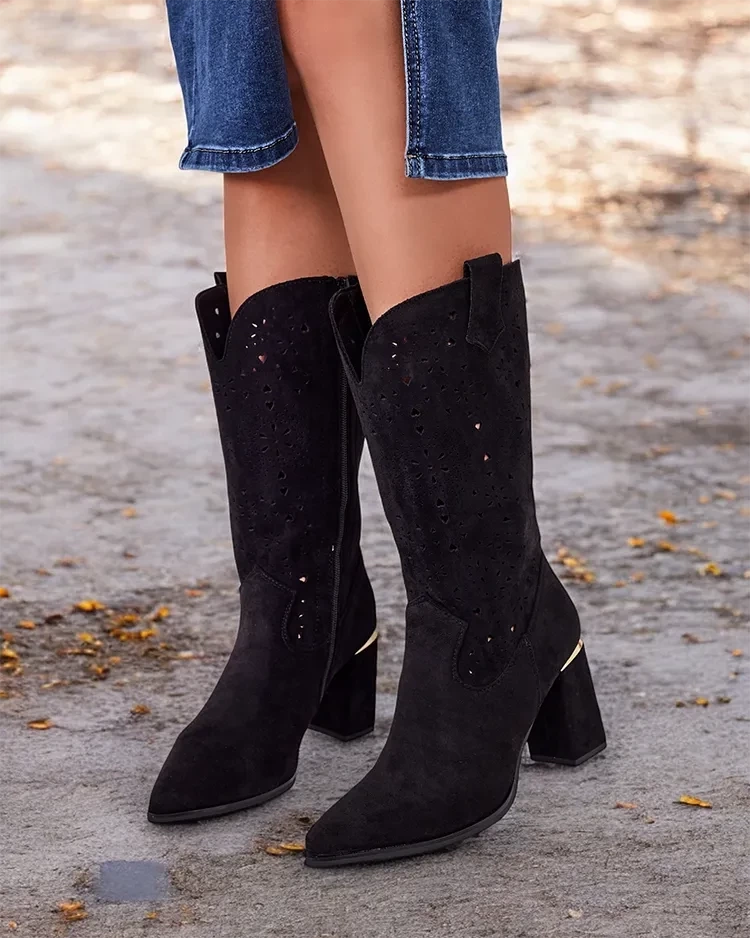 Resti Evolle openwork stiletto boots