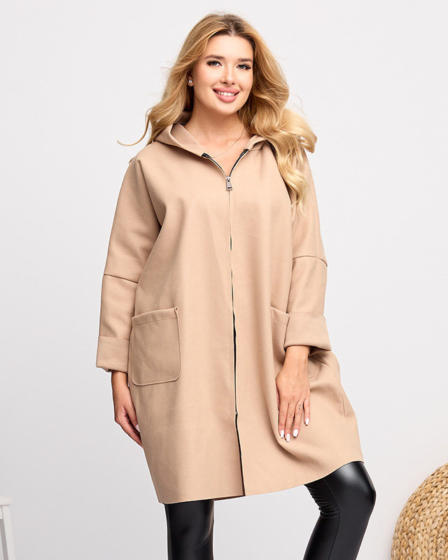 Resti Timeless women's beige coat jacket - Clothing