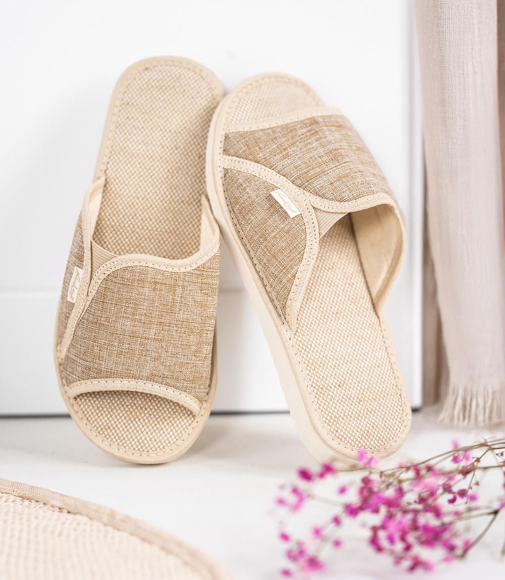 Дамски чехли Natural Style NS-007 бежови