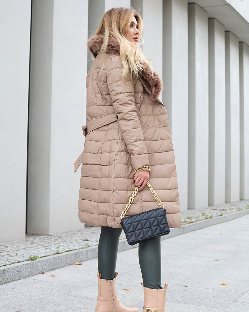 Resti Ladies' brown winter jacket - Clothing