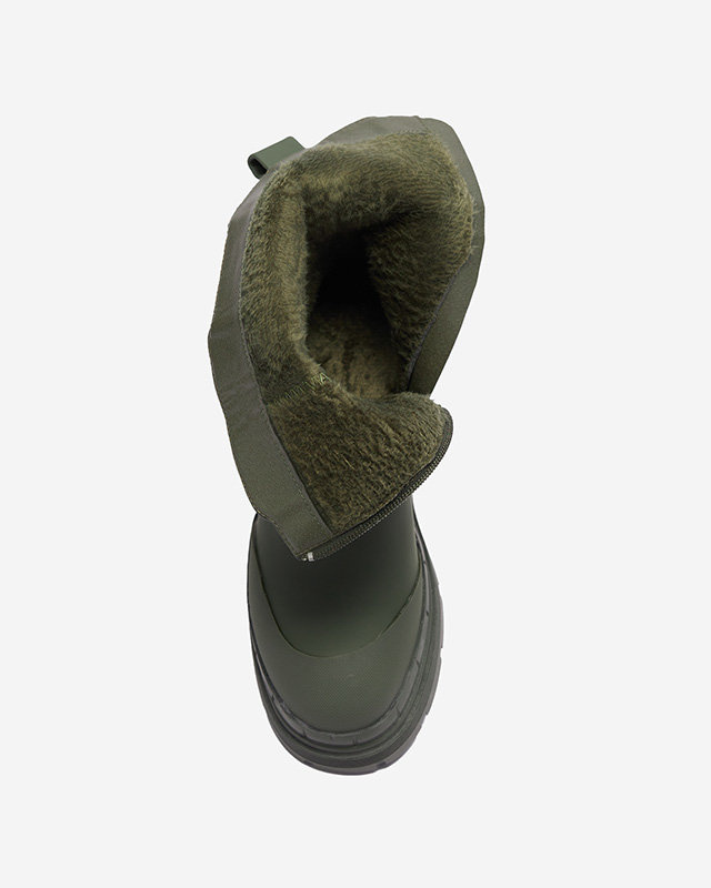 Resti Women&#039;s insulated dark green high boots Jori - Footwear