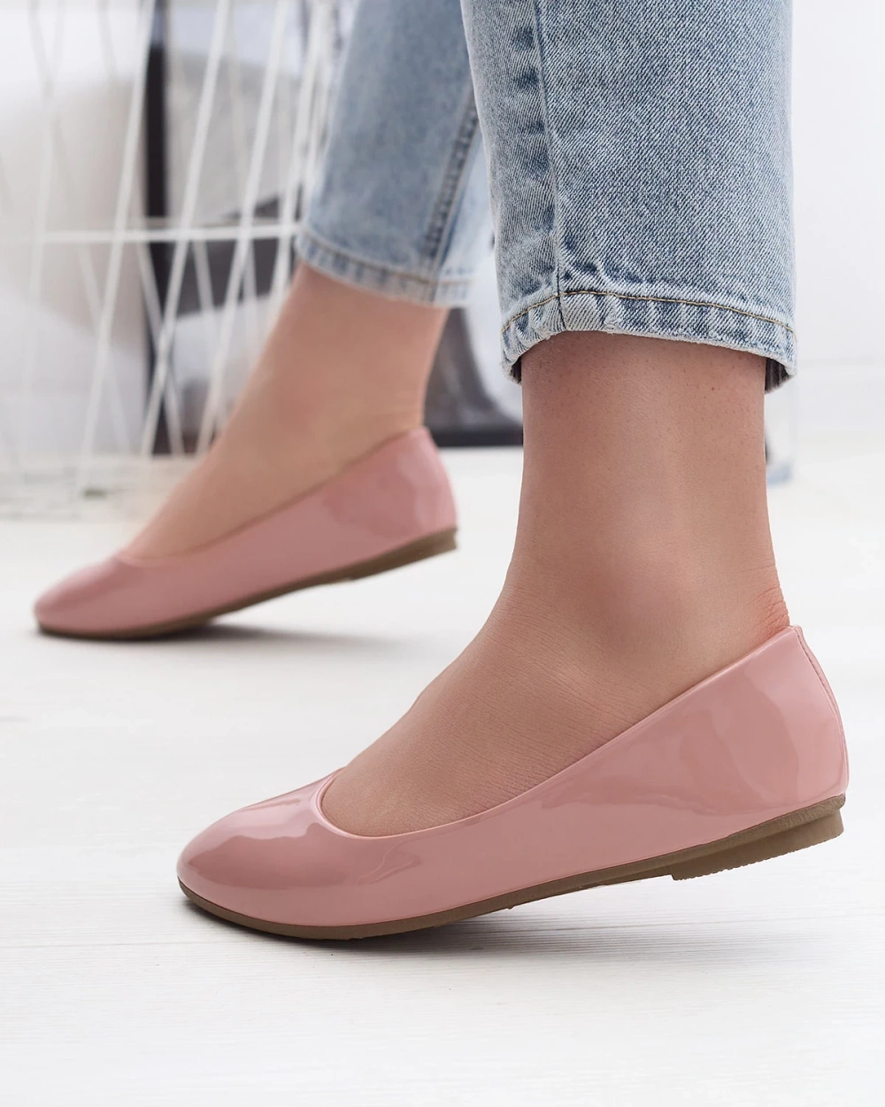 Resti Pink Women&#039;s Lacquered Ballerinas Fama - Footwear