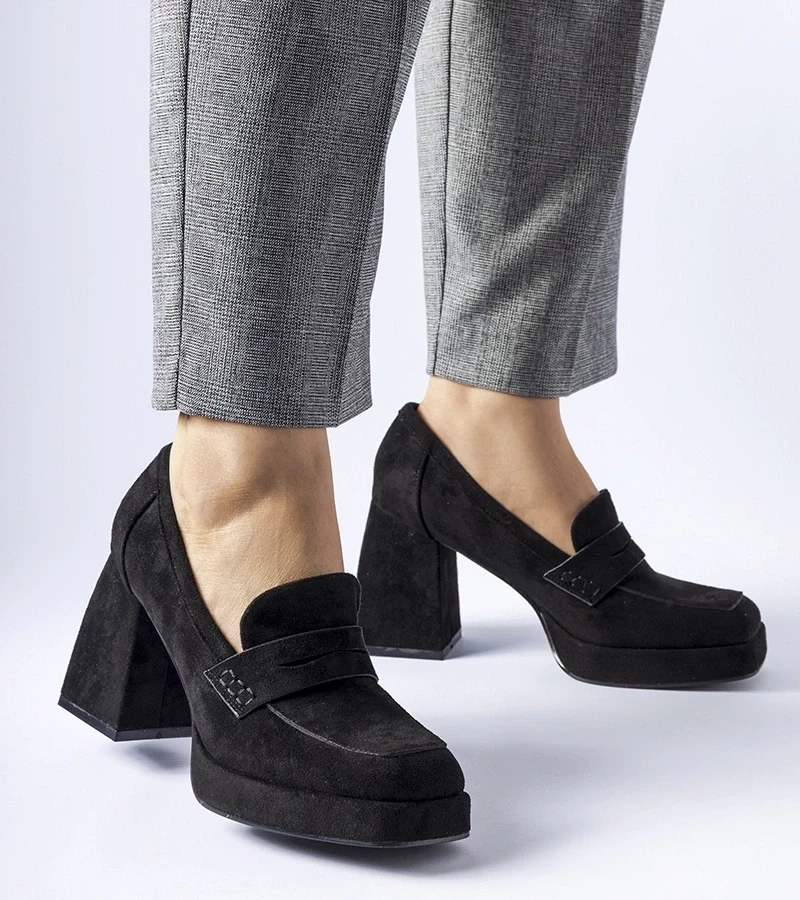 Gemre Pantofi negri cu toc înalt Solaine