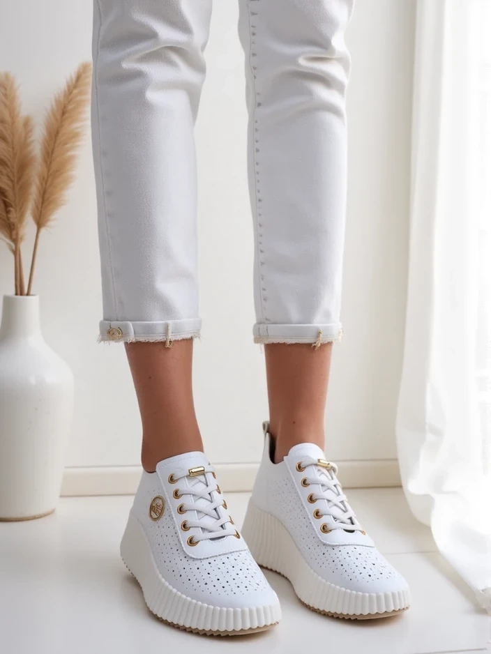 Resti Women's perforated sporty sneakers Jovenes