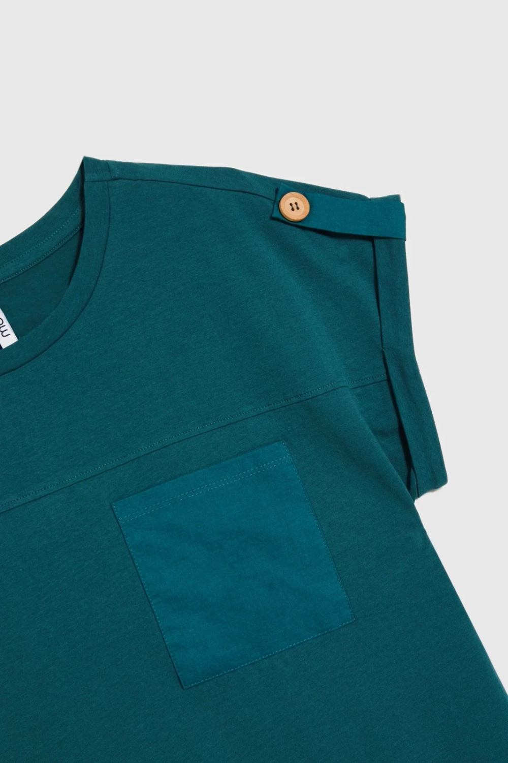 Marisse Dark Green T-Shirt With Pocket