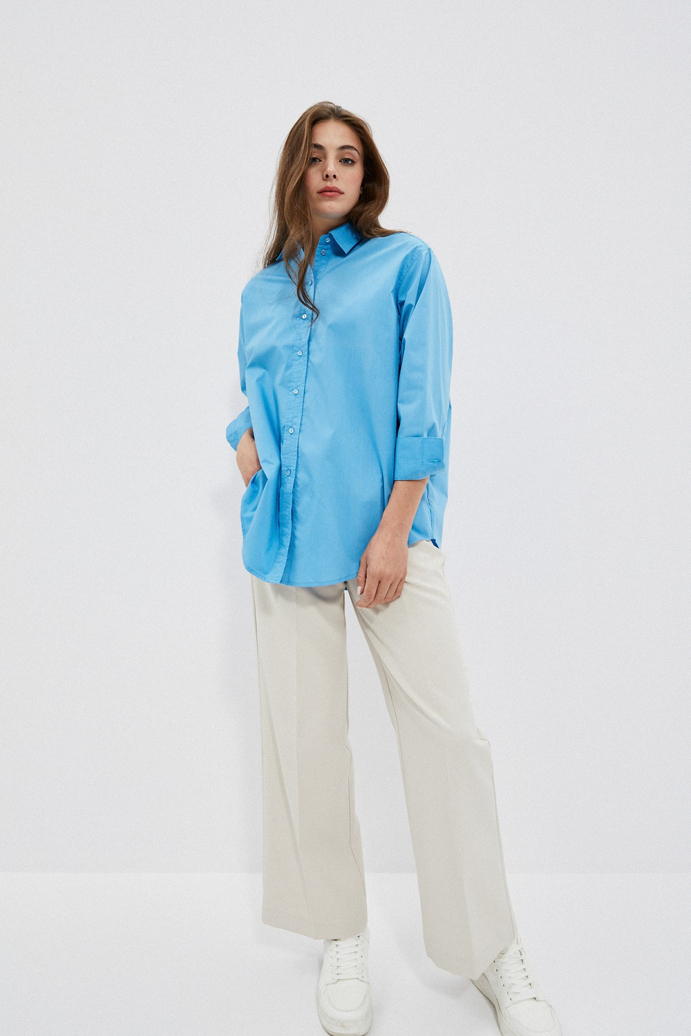 Marisse Women's Shirt L-Ko-4002 L.Blue
