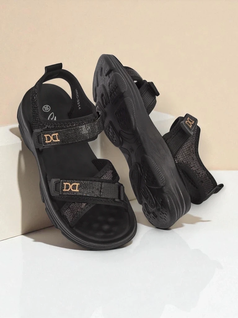 Resti Women’s sandals with sequins ShineStep