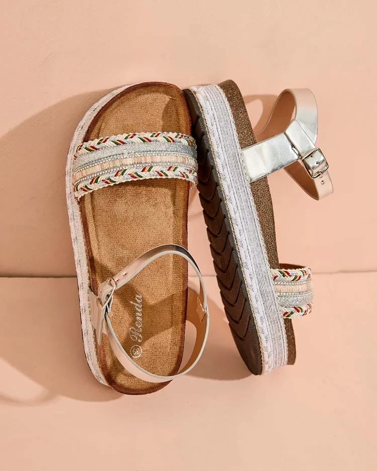 Resti Royalfashion Women's Embroidered Mussir Sandals