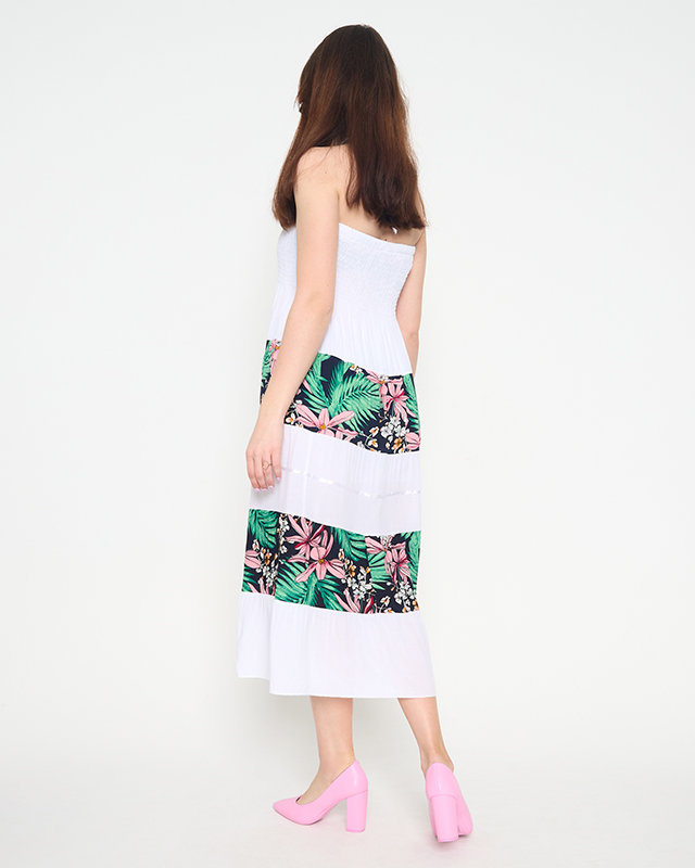 Resti Women's white floral midi dress - Clothing