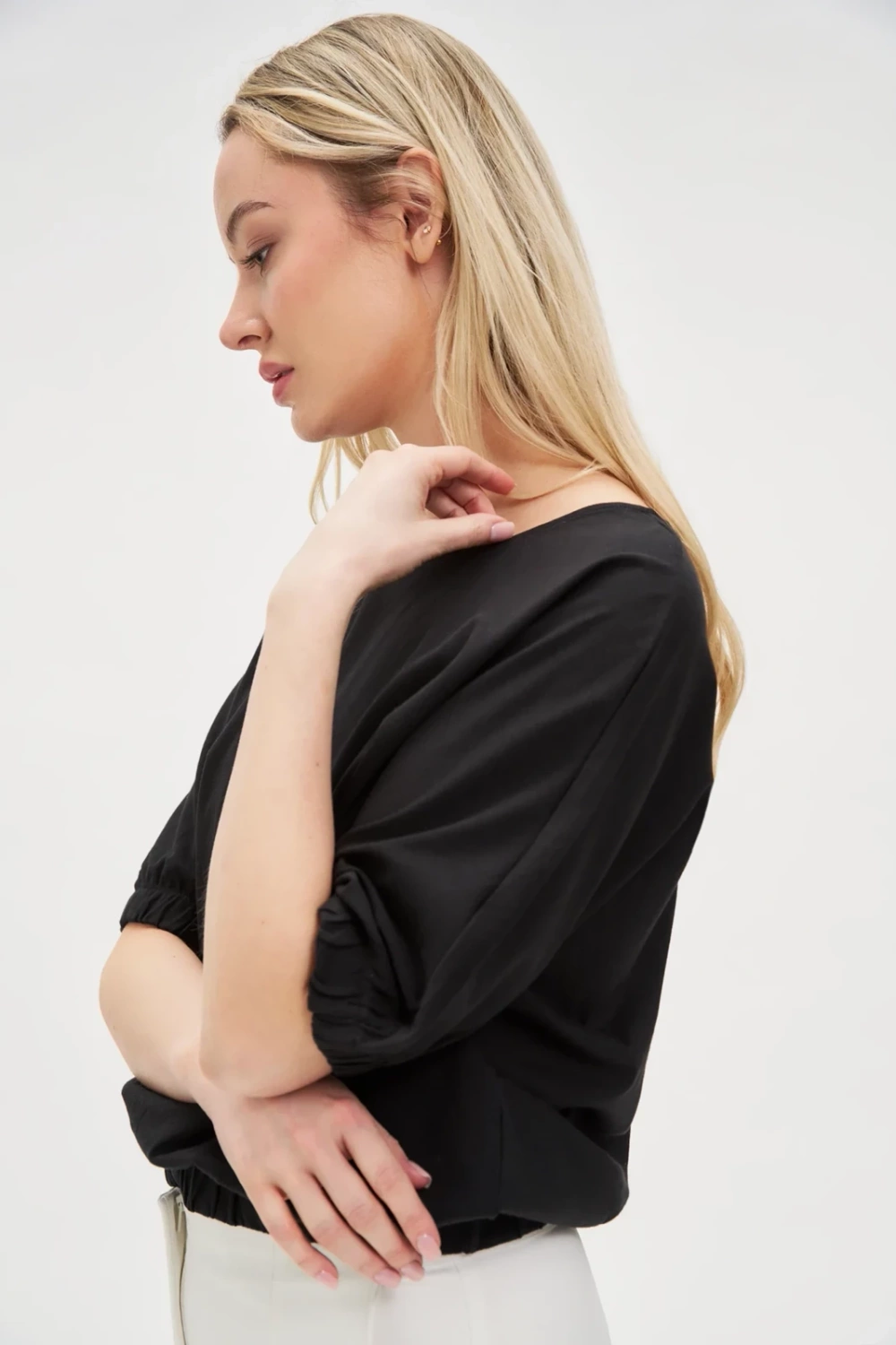 Marisse Women's T-Shirt L-Ts-4618 Black