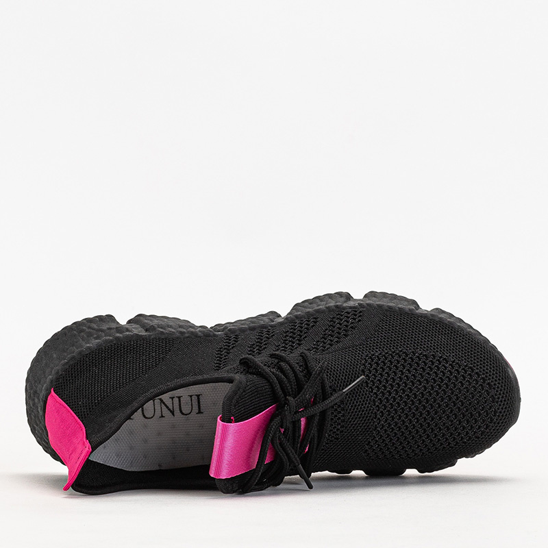 Resti Black and fuchsia women&#039;s sports shoes Bommgi - Footwear
