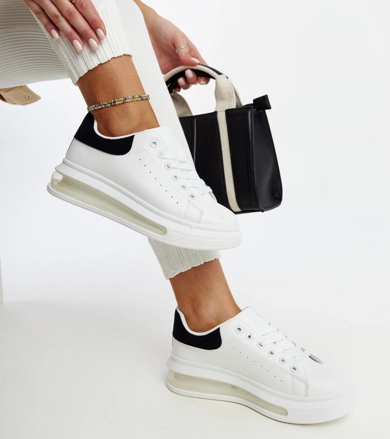 Gemre Adidași albi cu talpă înaltă Zrina