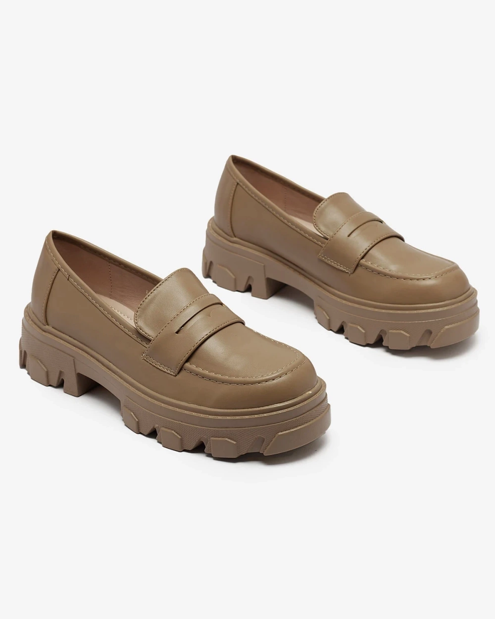 Resti Women&#039;s light brown moccasins on a solid sole Desika - Footwear