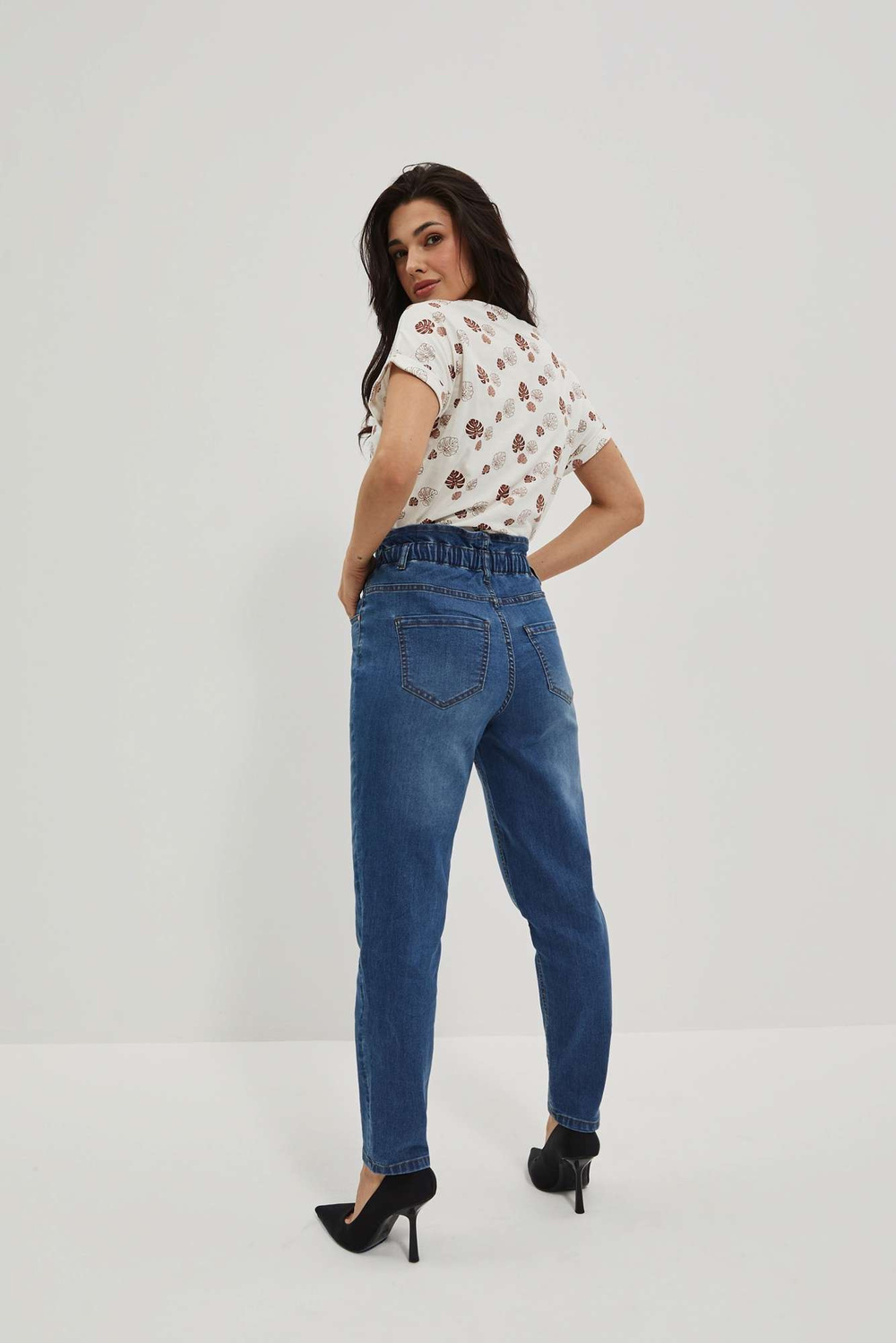 WOMEN'S JEANS L-JE-4015 D.Blue