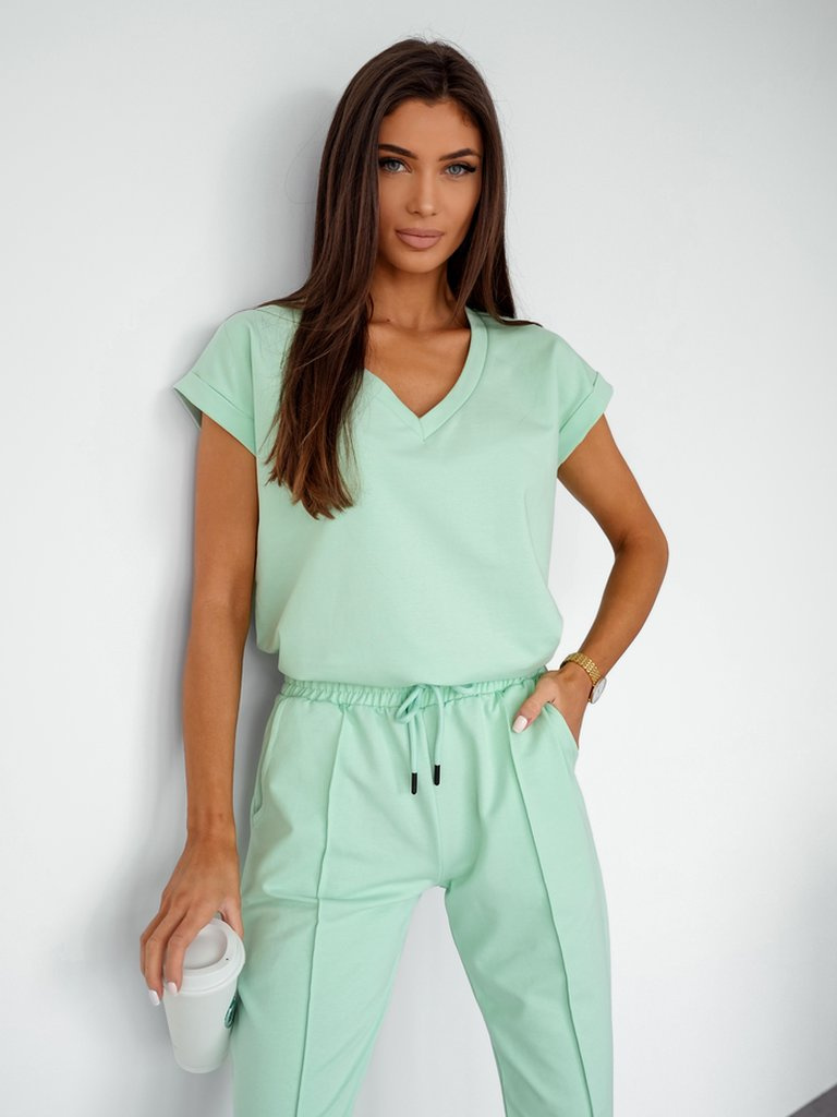 Resti Venera women's mint set - cotton comfort with Italian elegance