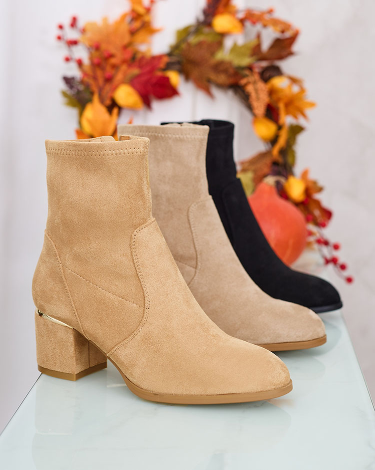Resti Black women&#039;s low stiletto boots Rejerra