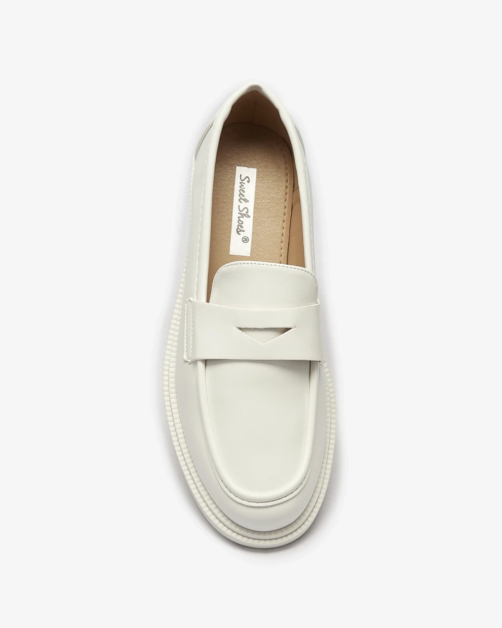 Resti White women's moccasins made of eco leather Zibom- Footwear