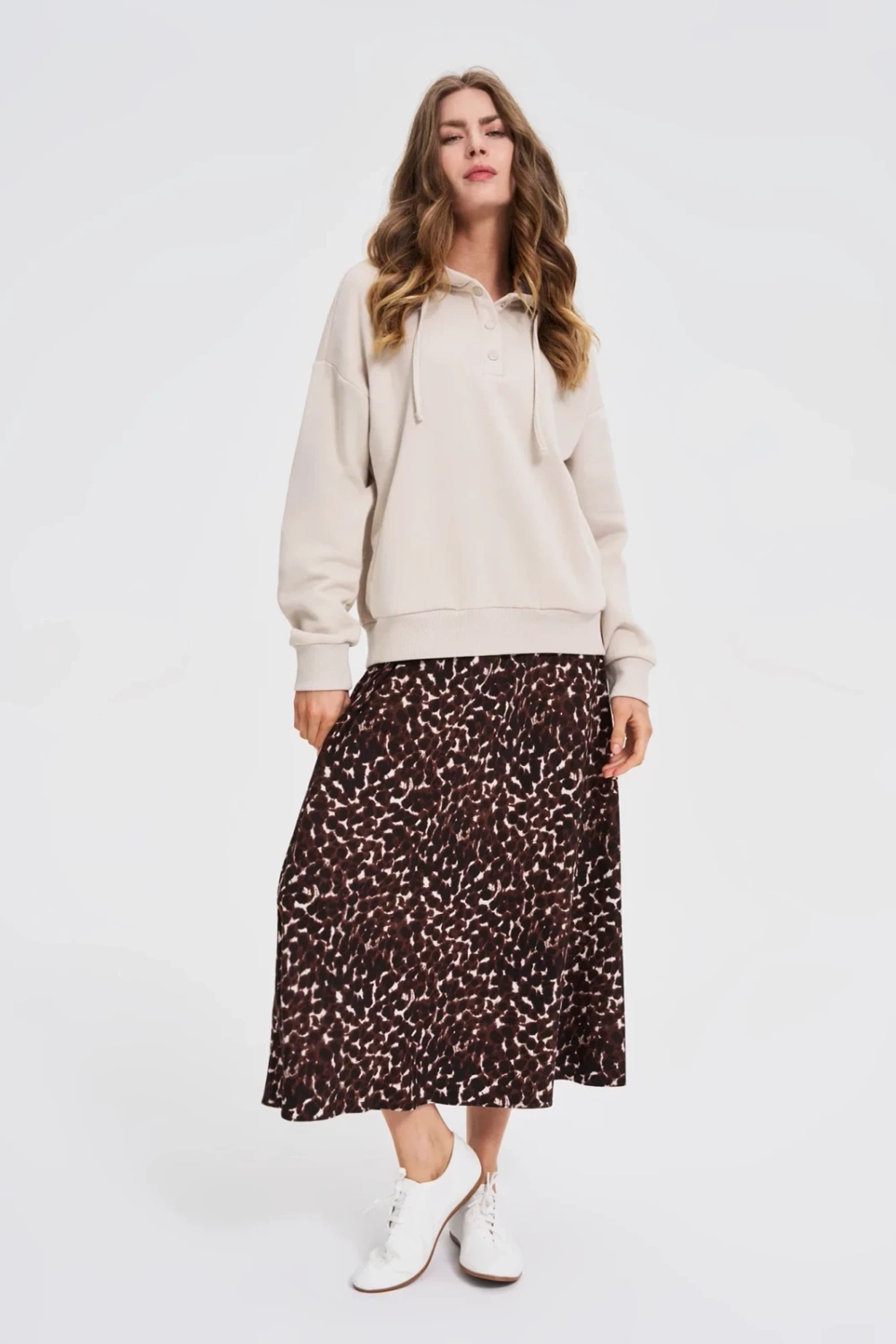 Marisse Beige Hoodie