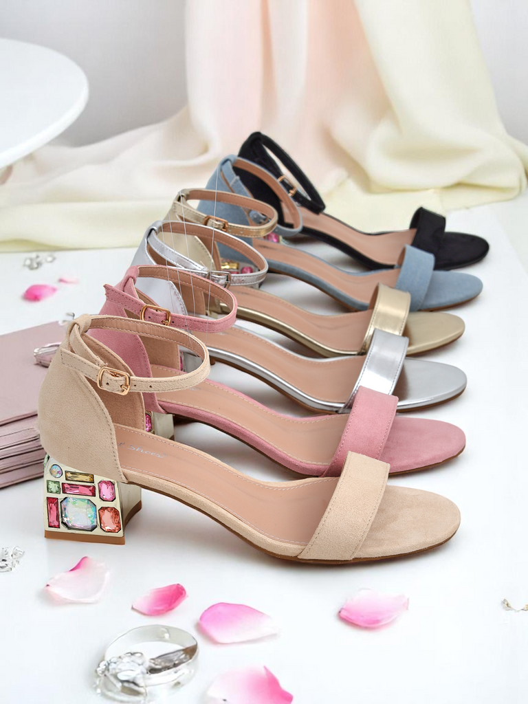 Resti Women's sandals with decorative heels Ballou