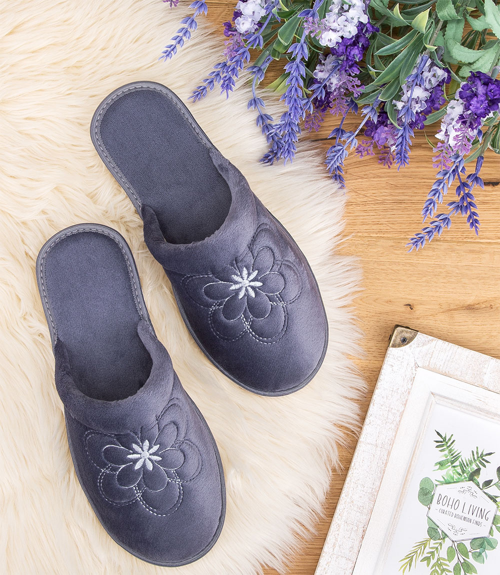 Дамски чехли Natural Style NS-011 сиви